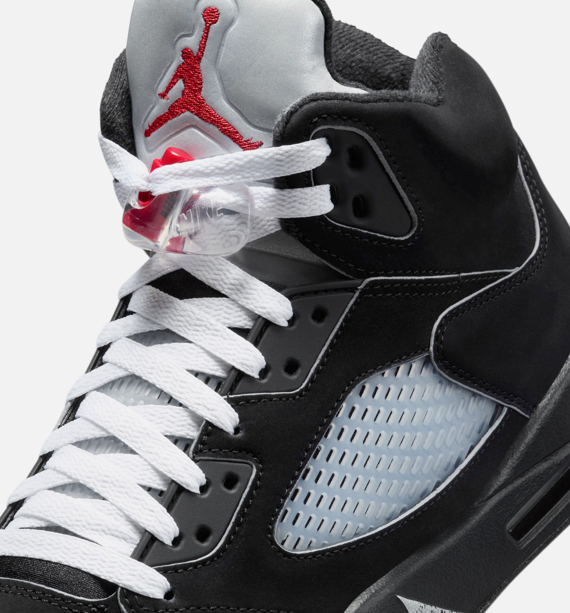 Air Jordan 5 Retro Reimagined Mens Lifestyle Shoe - Black/White/Metallic Silver/Fire Red、mySite、dreamappss