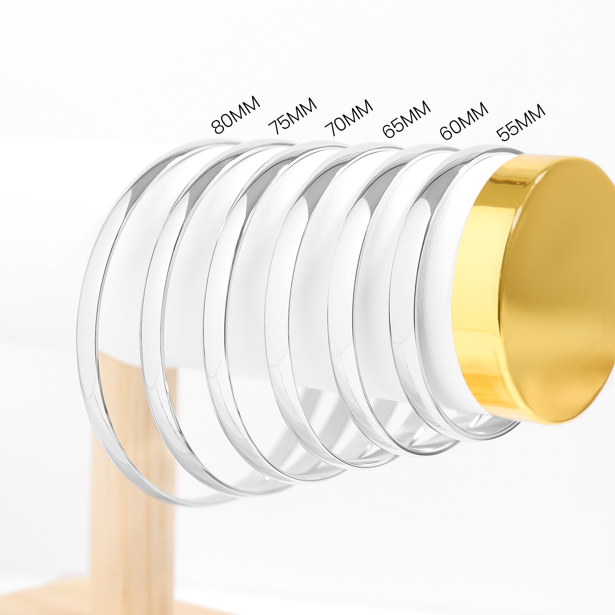 Engravable Stainless Steel Bangle / BRJ9006、mySite、dreamappss