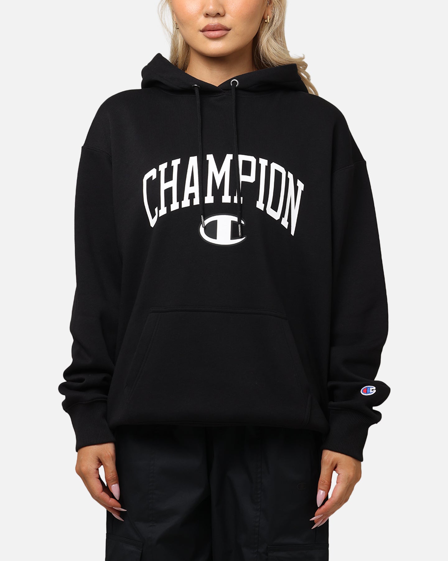 Champion Rochester Graphic Hoodie Black、mySite、zt4zffjzw