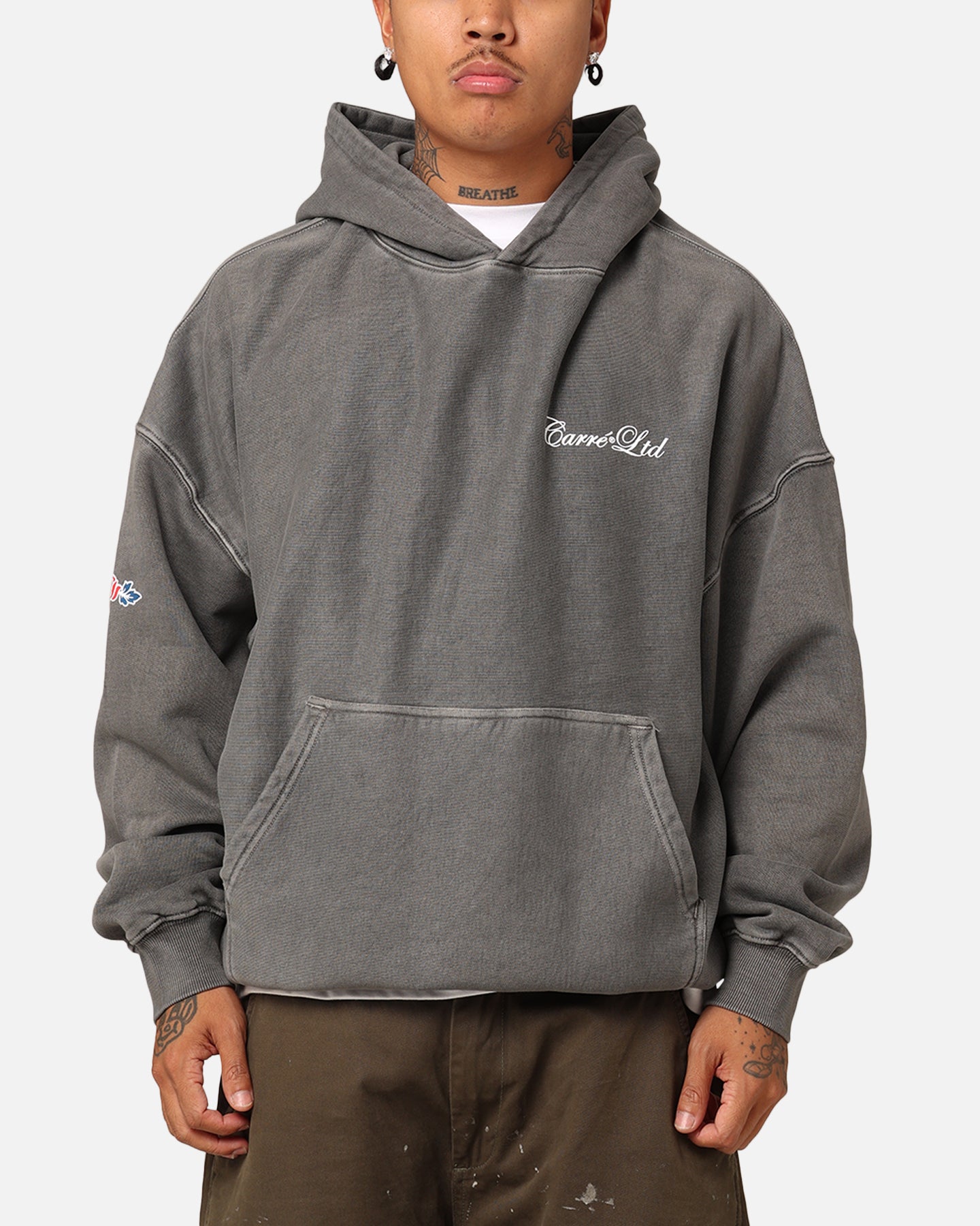Carré Rosebud Oversized Hoodie Washed Charcoal、mySite、zt4zffjzw