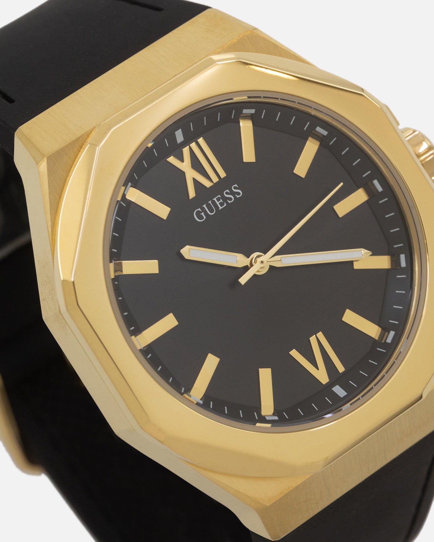 Guess Mainline Emperor Bracelet Watch Black/Gold、mySite、zt4zffjzw