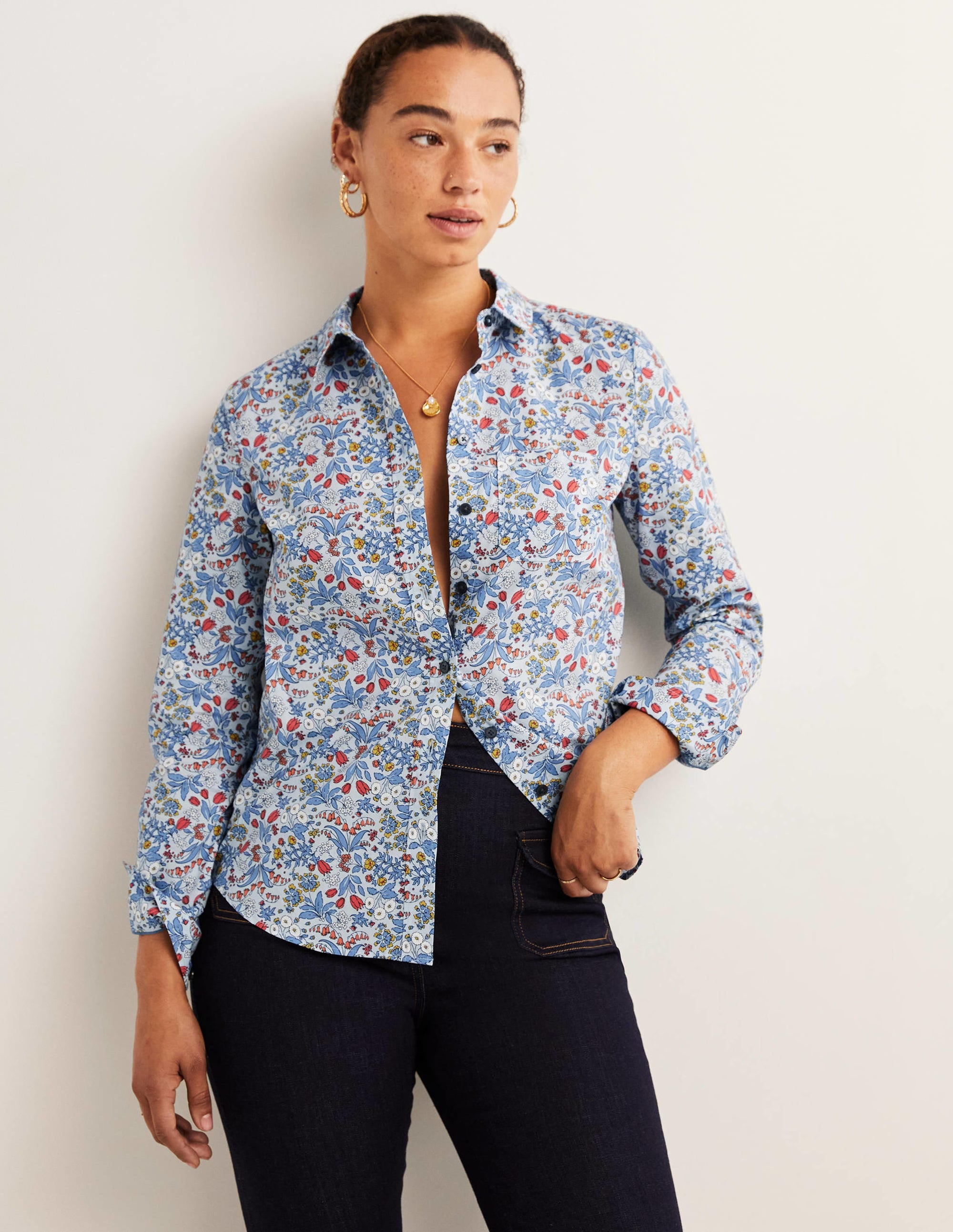  Classic Cotton Shirt-Surf, Wildflower、mySite、ashleygrahame