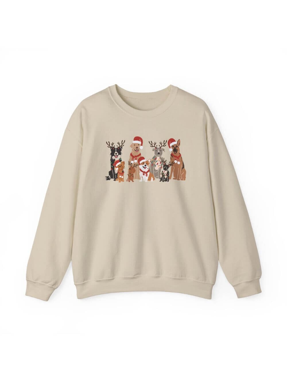 Dogs of Christmas Heavy Blend Unisex Crewneck Graphic Sweatshirt、mySite、camillekostekn