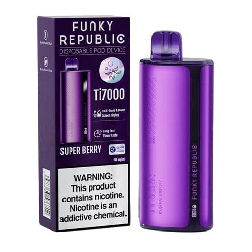 Funky Republic Ti7000 Recharge Vape 12.8mL、mySite、zt4zffjzw