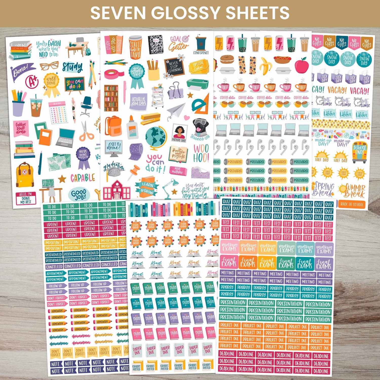  Student Planner Stickers Pack、mySite、ghnorth