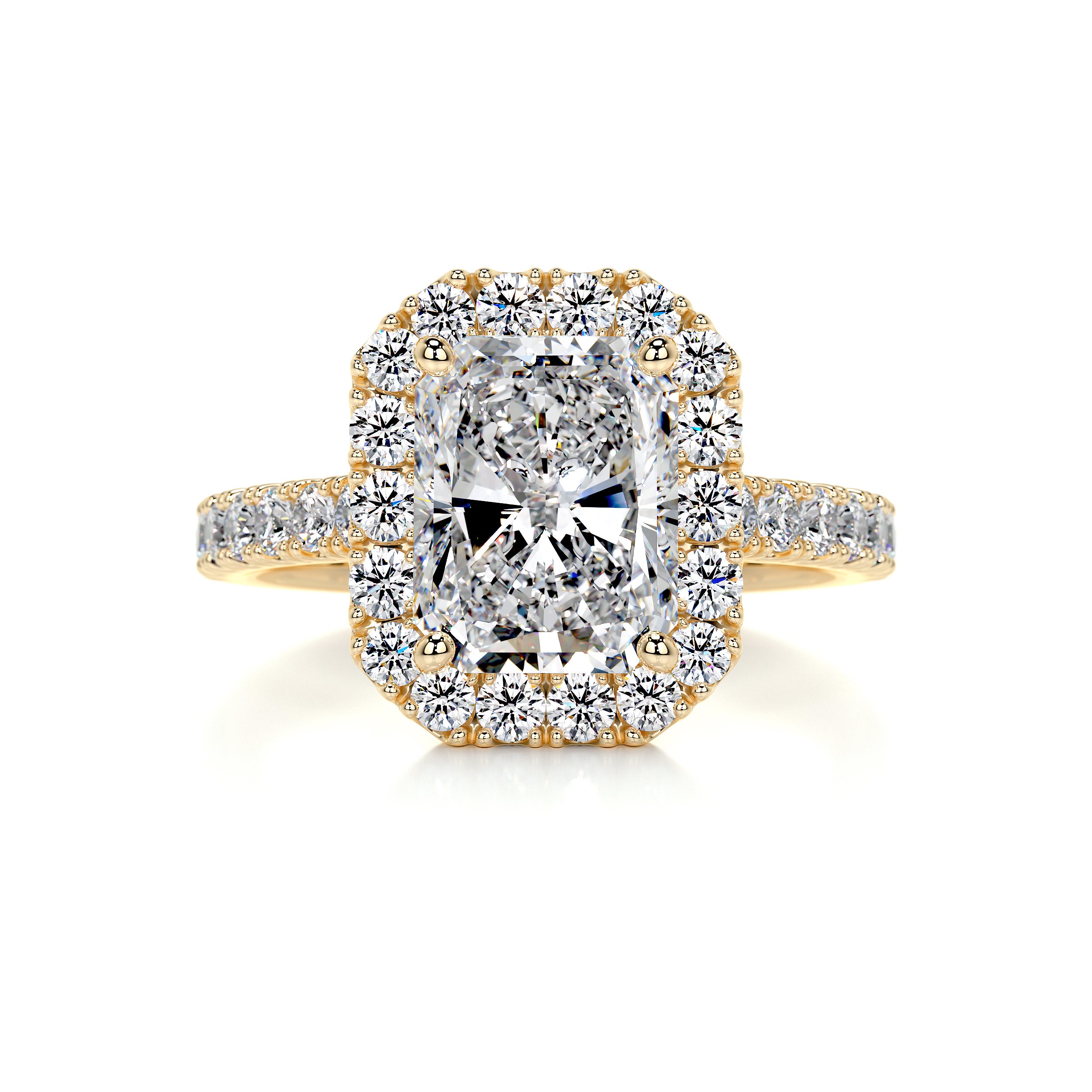 Andrea Diamond Engagement Ring -18K Yellow Gold、mySite、hinf8tx79