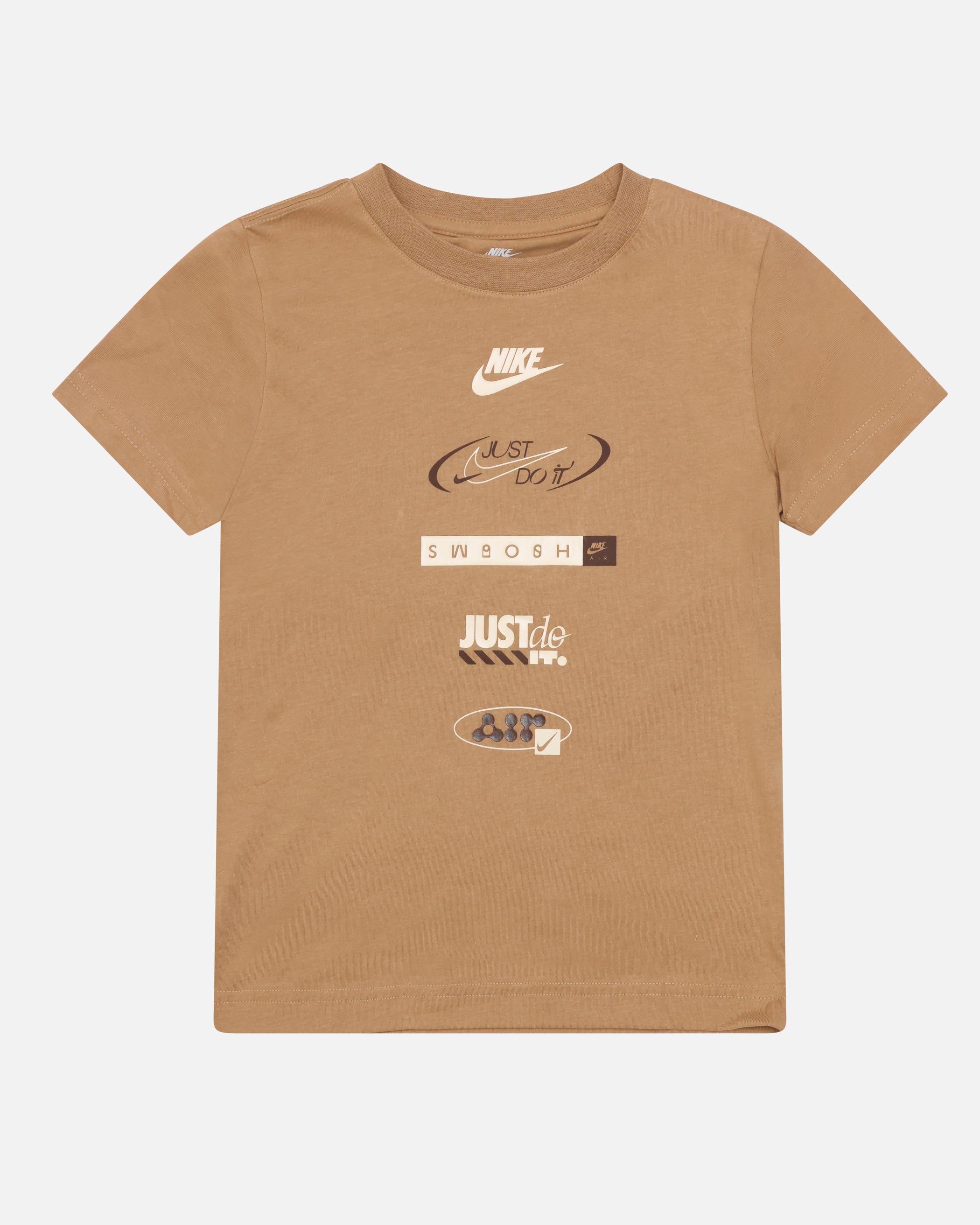 Nike Kids' Brandmark Stack T-Shirt Beige、mySite、zt4zffjzw