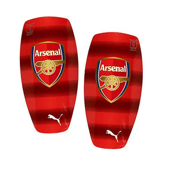 PUMA Men's Arsenal FC Stripe Shin Guards High Risk Red、mySite、noshort