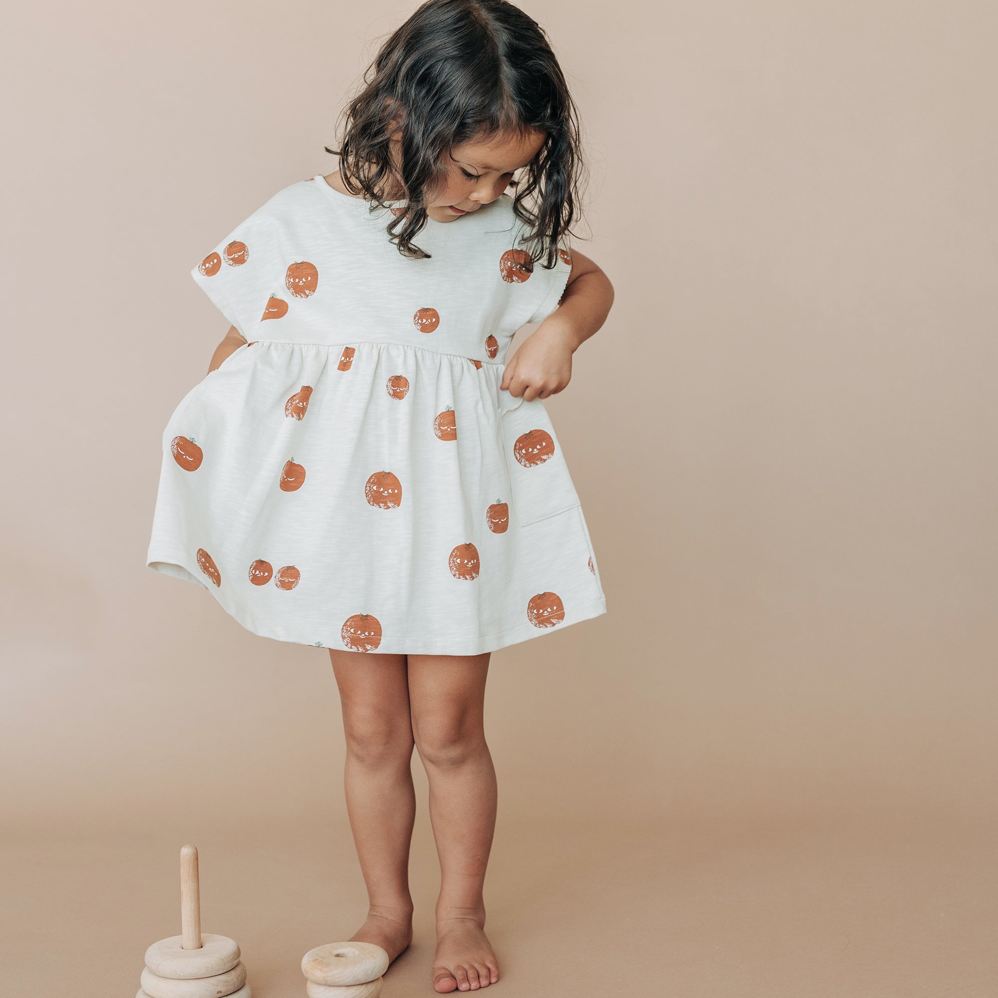 Organic Dress - Tomato AOP、mySite、g9winljtr