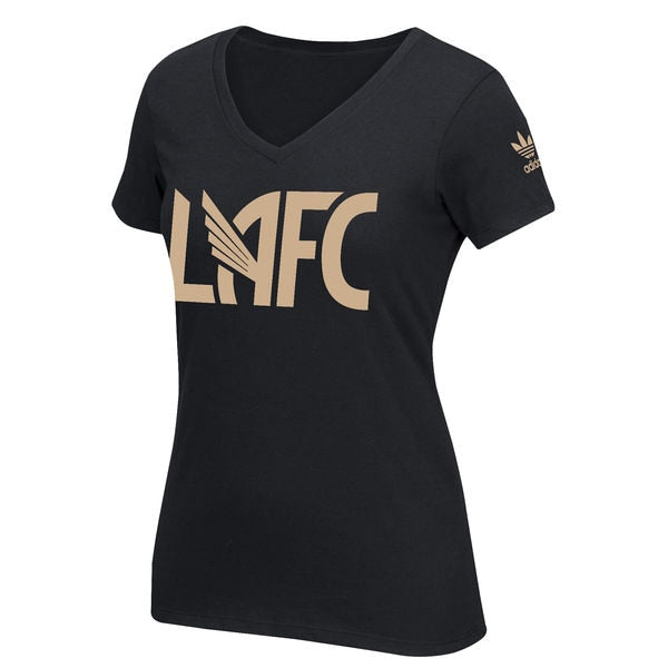 adidas Women's LAFC V Neck Tee Black、mySite、bottomscart