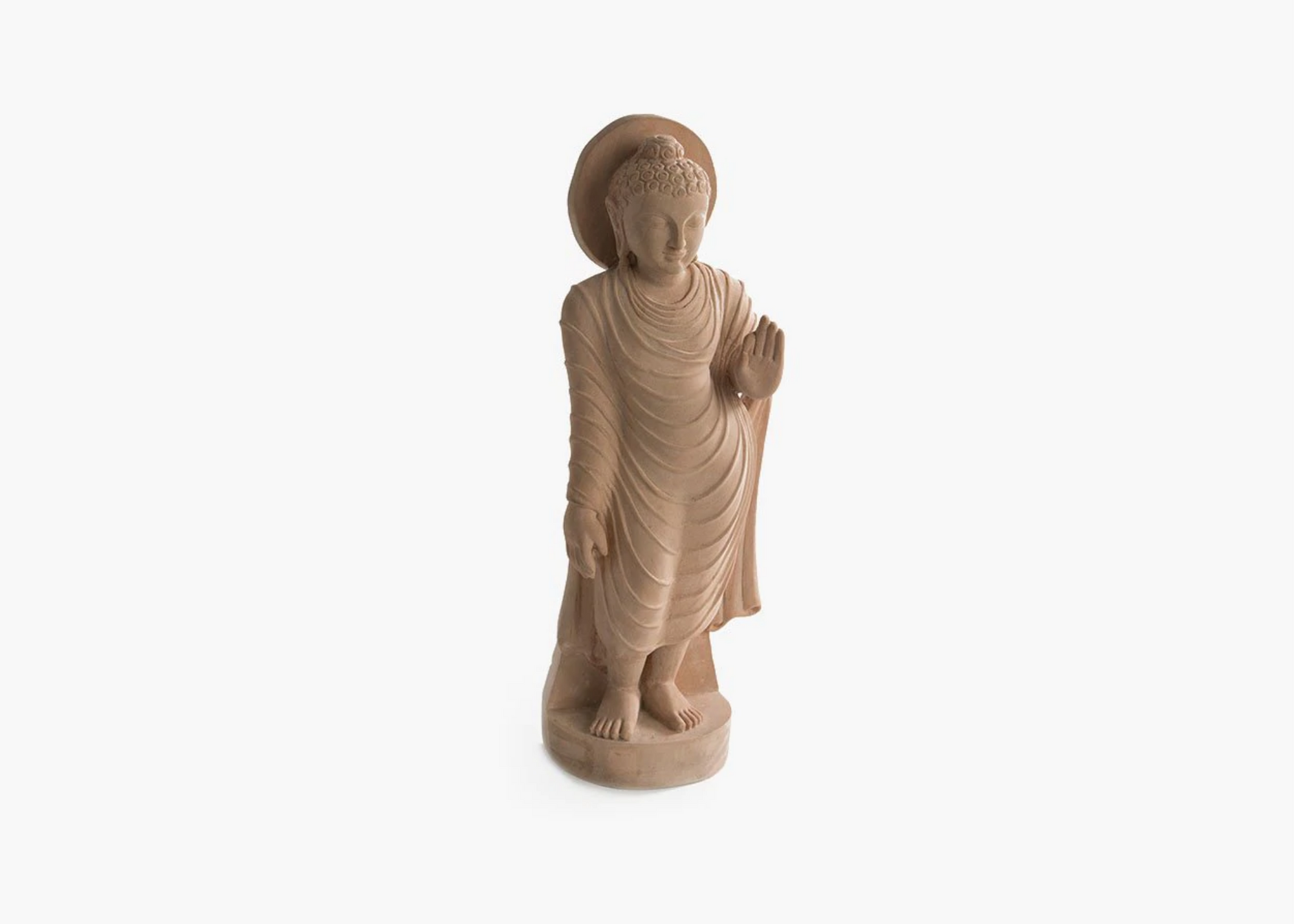 Standing Buddha - Sandstone (Medium, 47cm)、mySite、topwebapps
