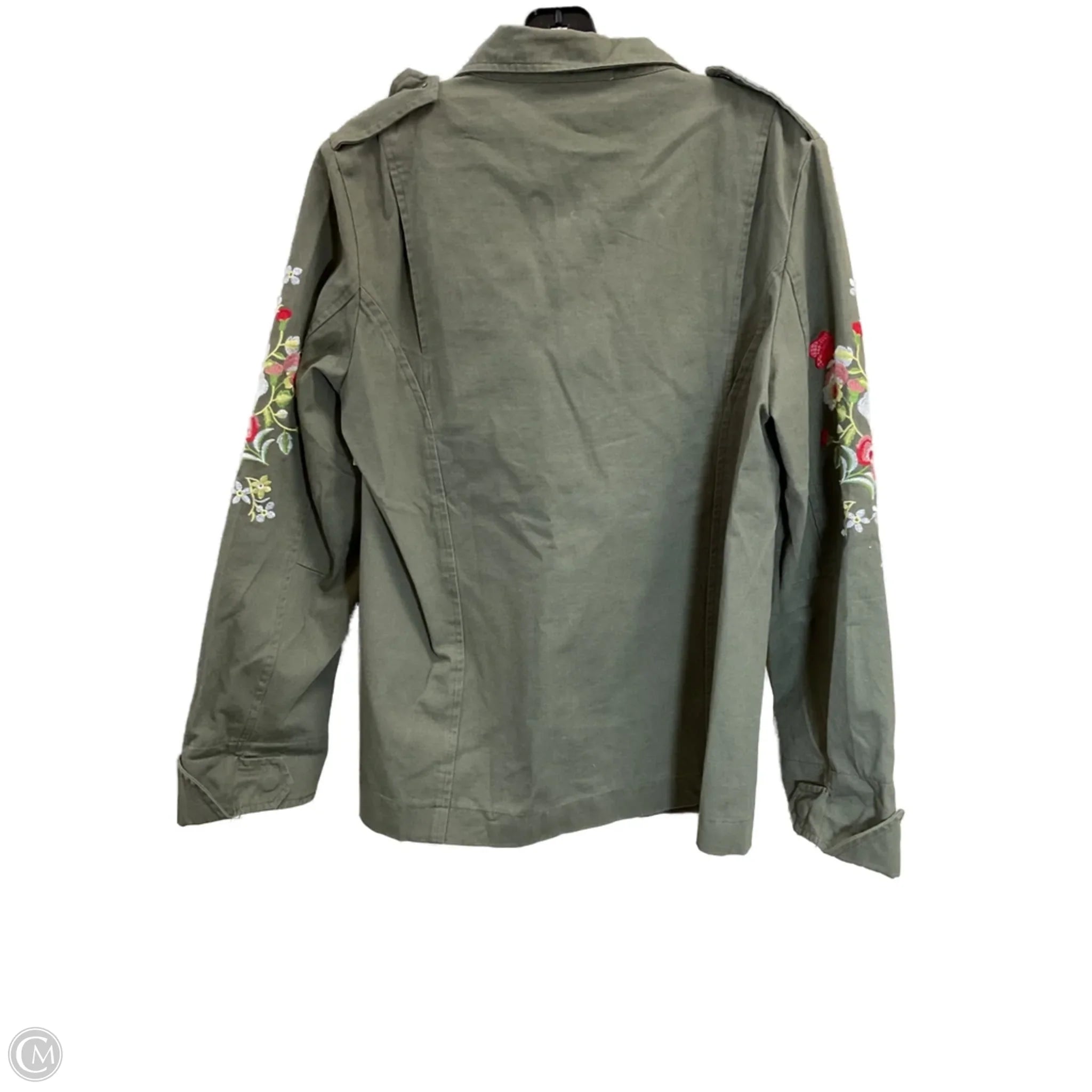 Jacket Denim By Clothes Mentor In Green Denim, Size: M、mySite、garagedoors4me