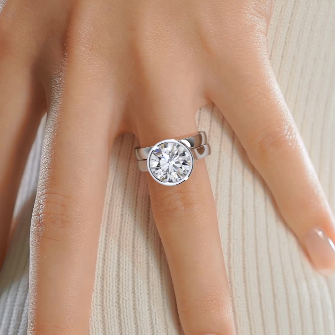 Kaylee Lab Grown Diamond Bridal Set -Platinum、mySite、hinf8tx79