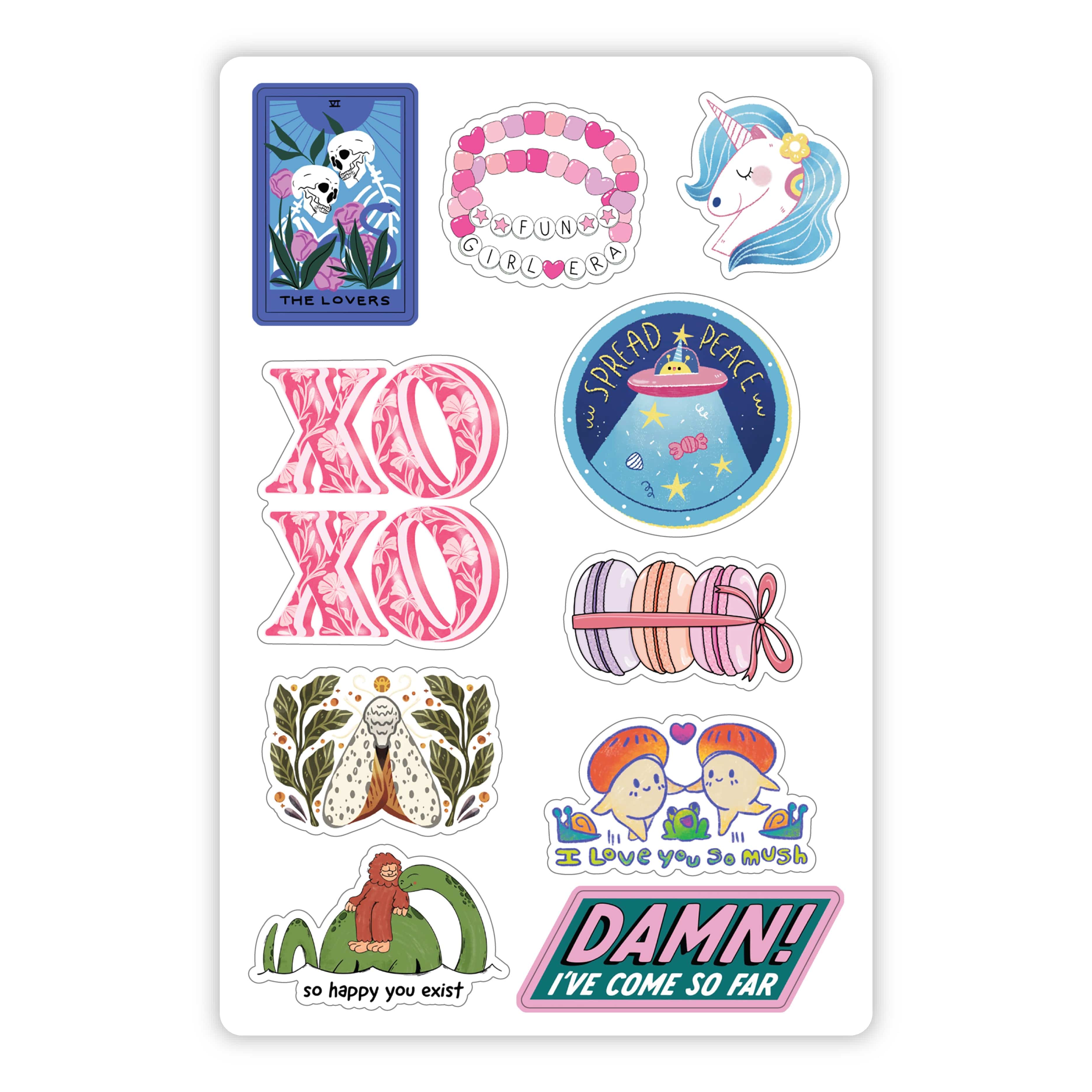  Love Themed Mini Sticker Sheet、mySite、elrpsem3k