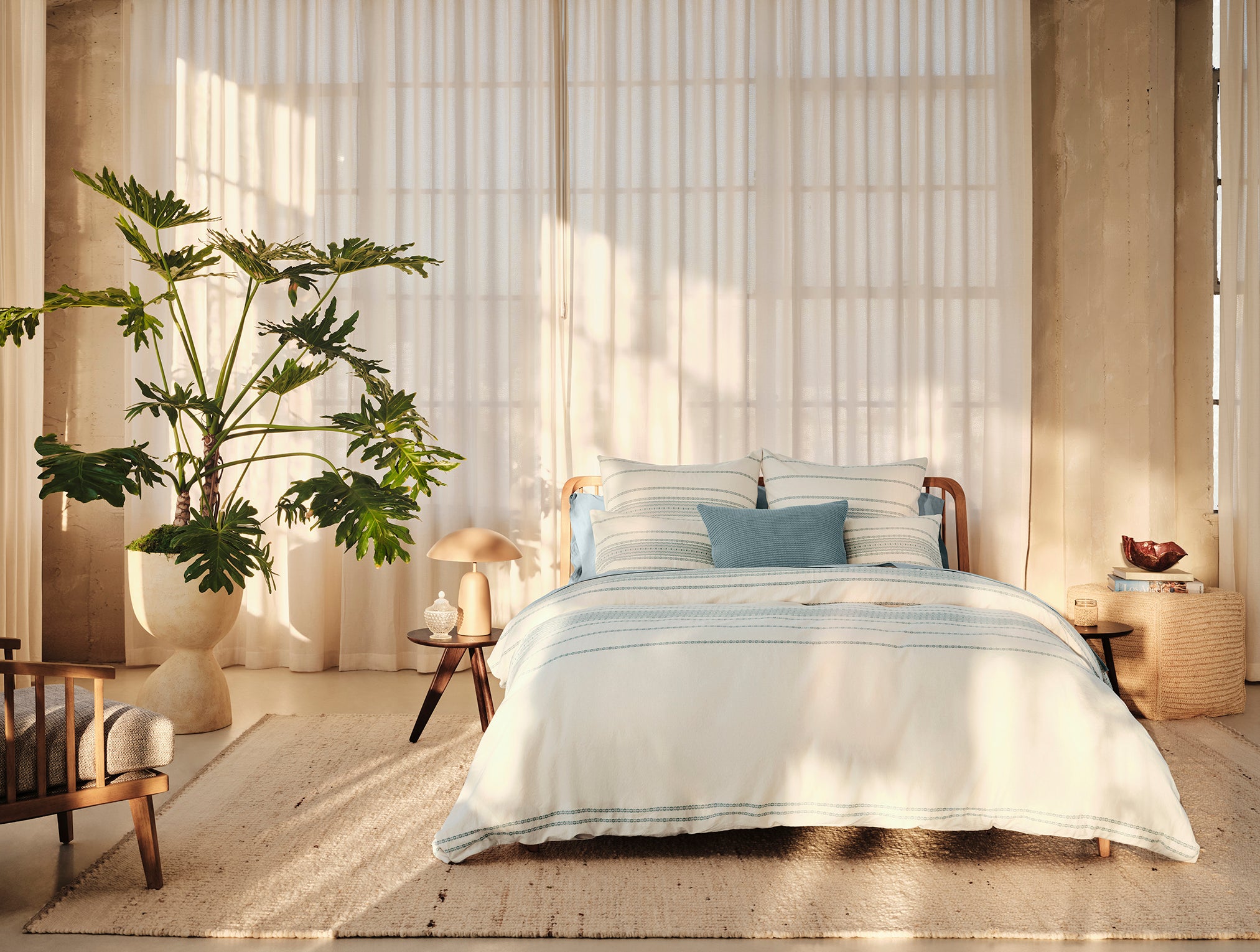  Rippled Stripe Organic Duvet Set、mySite、sugarbowlscore