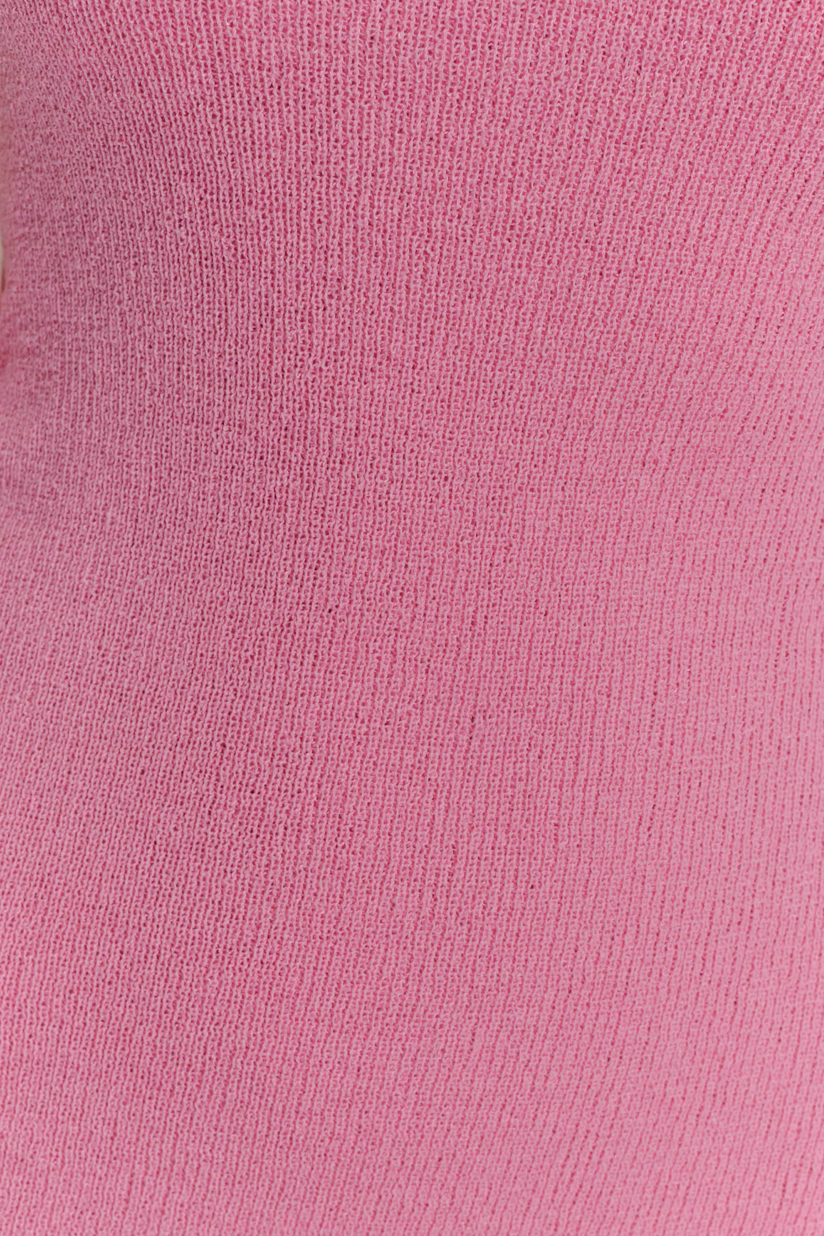 Caprice Halter Knit Mini Dress - Bubblegum Pink、mySite、solidvoid