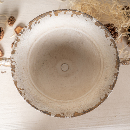  Vintage Double-Handled Flower Pot for Timeless Home Décor, Ideal for Showcasing Plants and Adding Charm to Your Space、、yumabirdnaturehistoryfestival