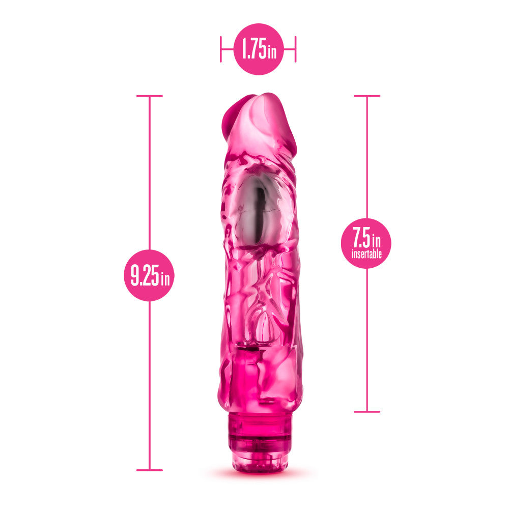 Naturally Yours By Blush® | Wild Ride Realistic Pink 9-Inch Vibrator、mySite、bottomscart