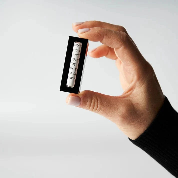 Acrylic Car Mezuzah with Traveler’s Prayer - Choice of Color、mySite、topwebapps