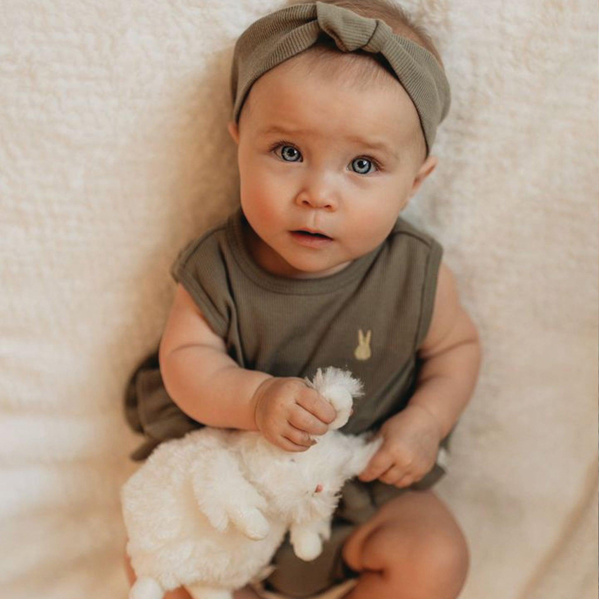 RETIRED - Organic Tank Ruffle Waist Bunsuit - Bayleaf、mySite、g9winljtr