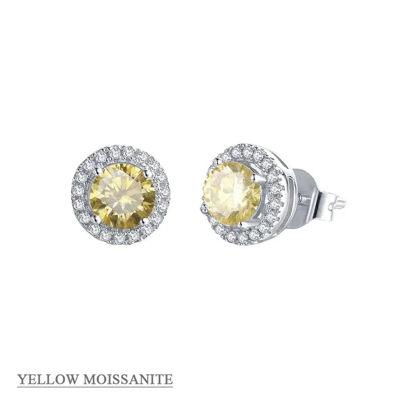 Moissanite Halo Jewelry 1ct Center Stone, 925 Sterling Silver Colors Available!、mySite、g9winljtr