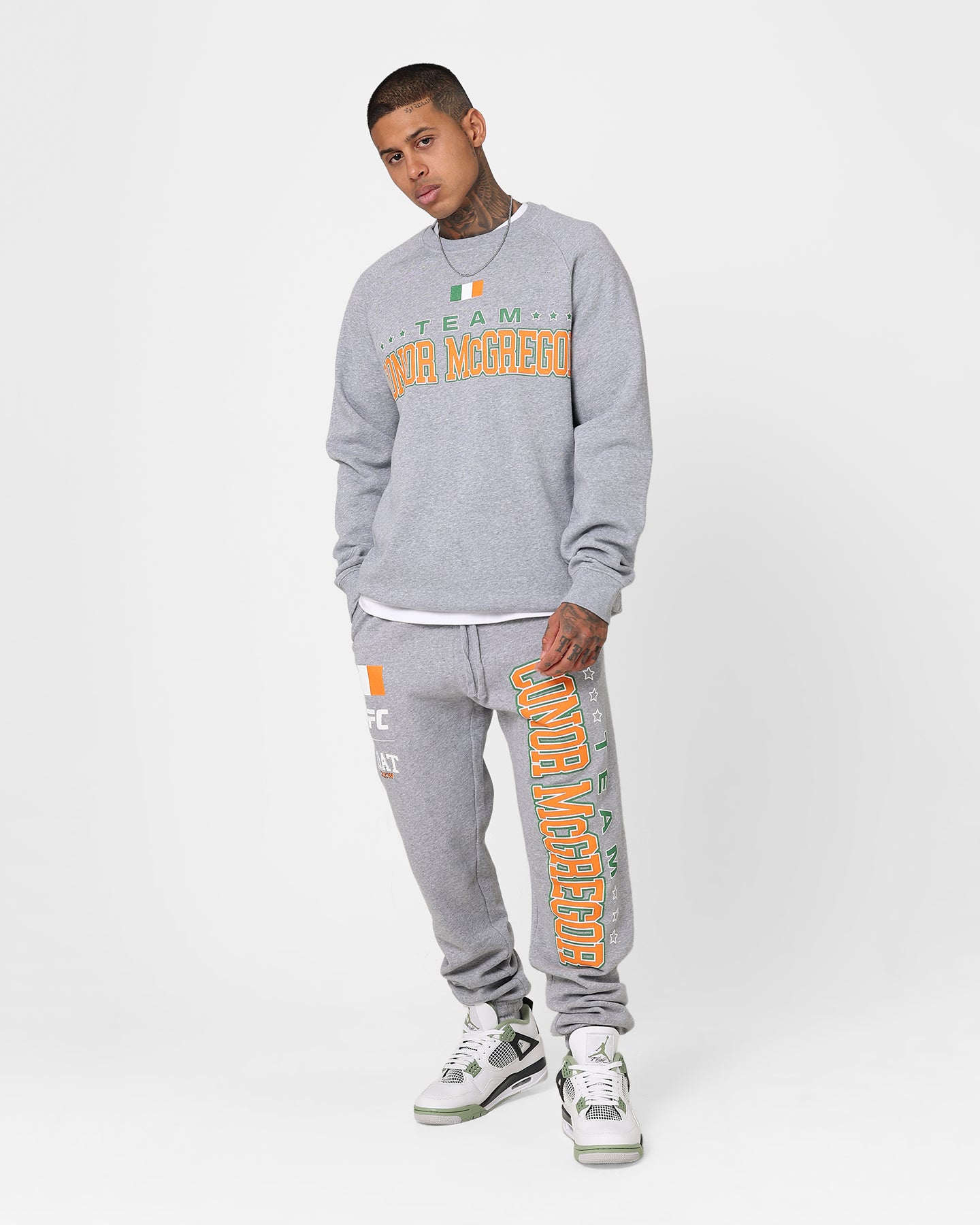 Goat Crew X UFC Conor McGregor Team McGregor Sweatpants Grey、mySite、zt4zffjzw