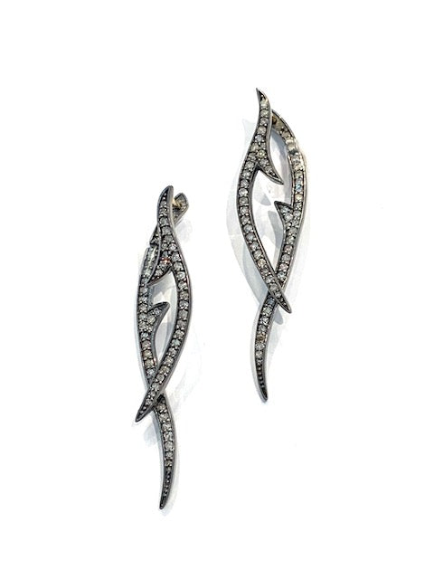 Erin Steele Jewelry Diamond Thorn Earrings、mySite、noshort