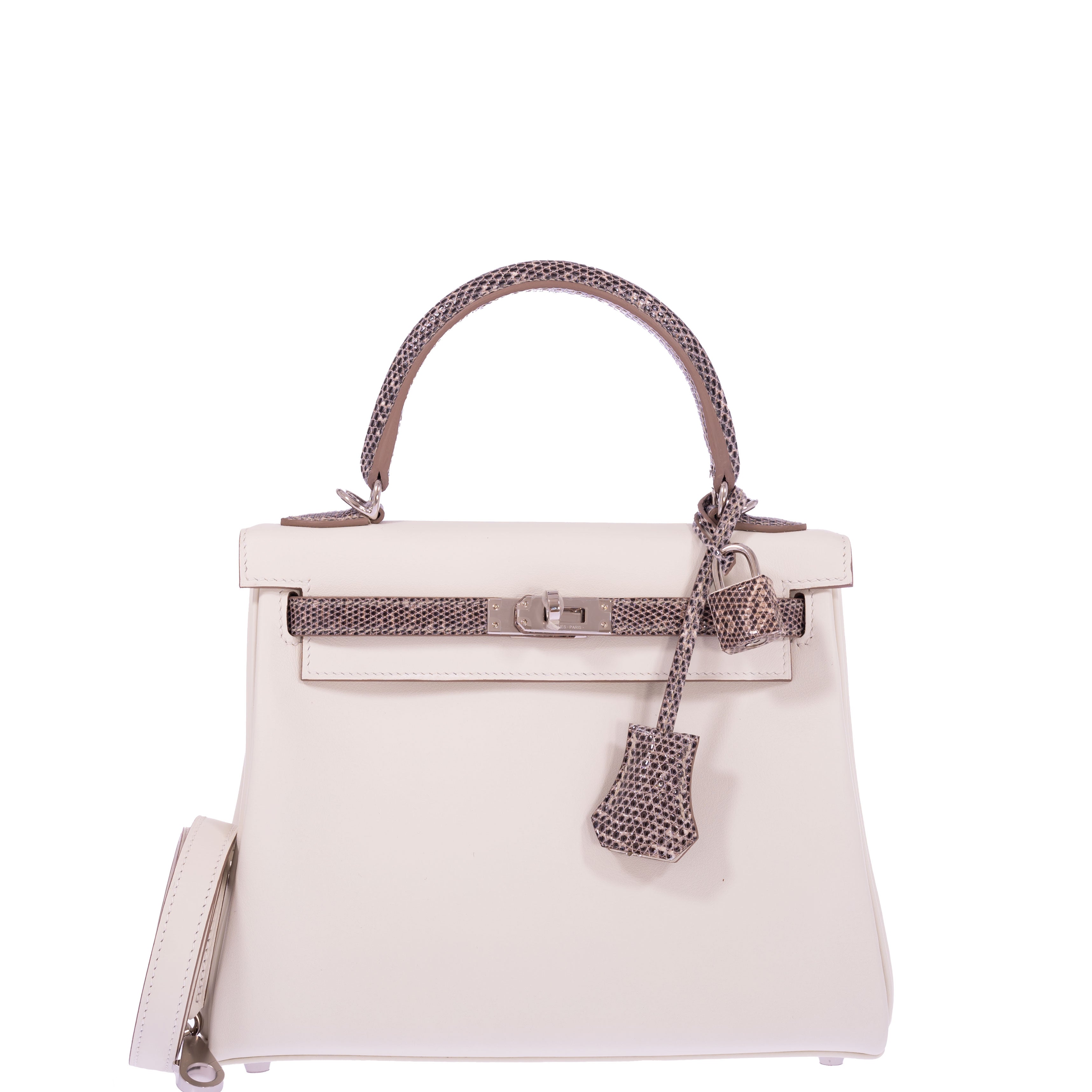 Hermès Kelly 25 Retourne Touch Mushroom Swift and Ombré Salvatore Lizard Palladium Hardware、mySite、garminoutage.com