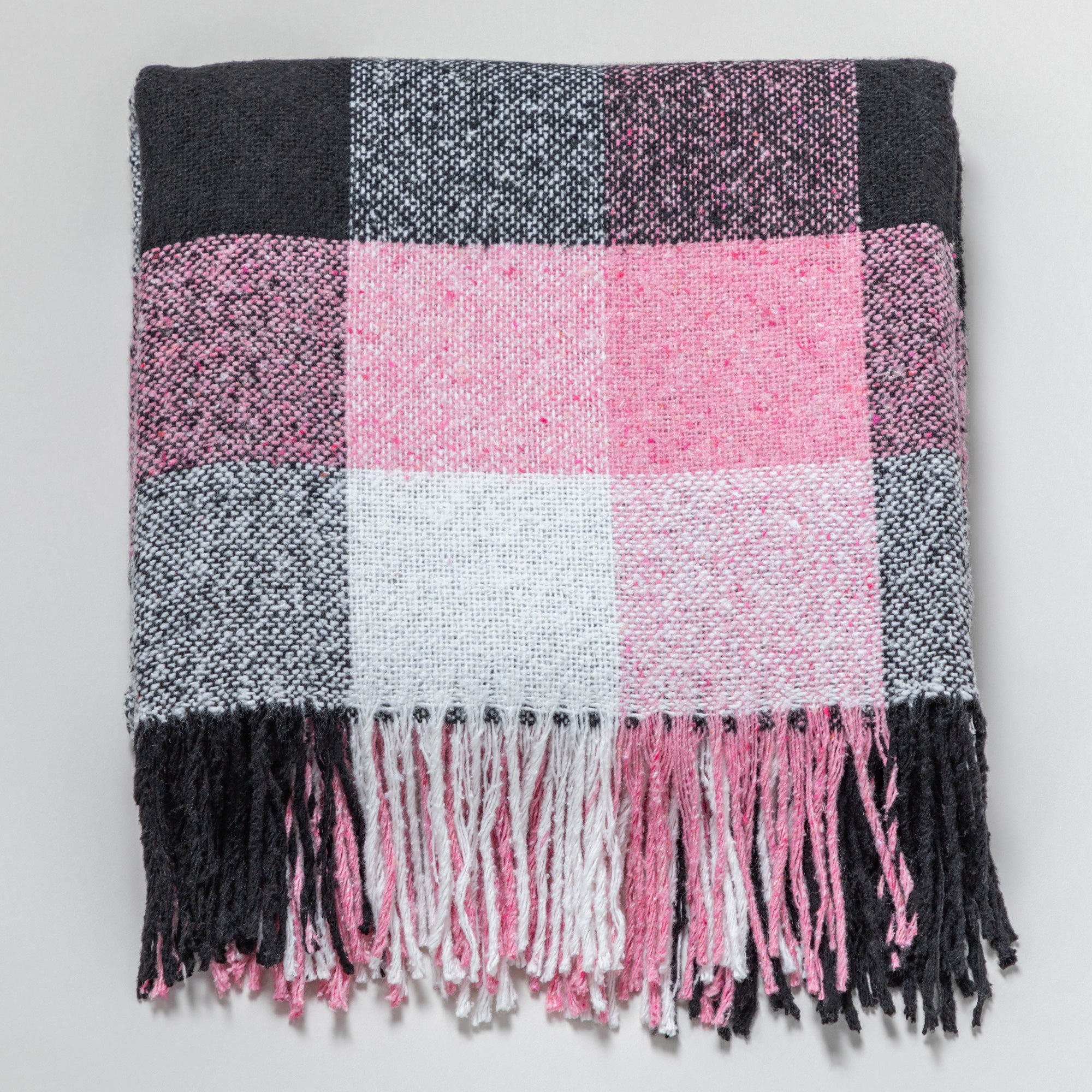 Ukrainian Wool-Blend Fringed Throw Blanket、mySite、camillekostekn