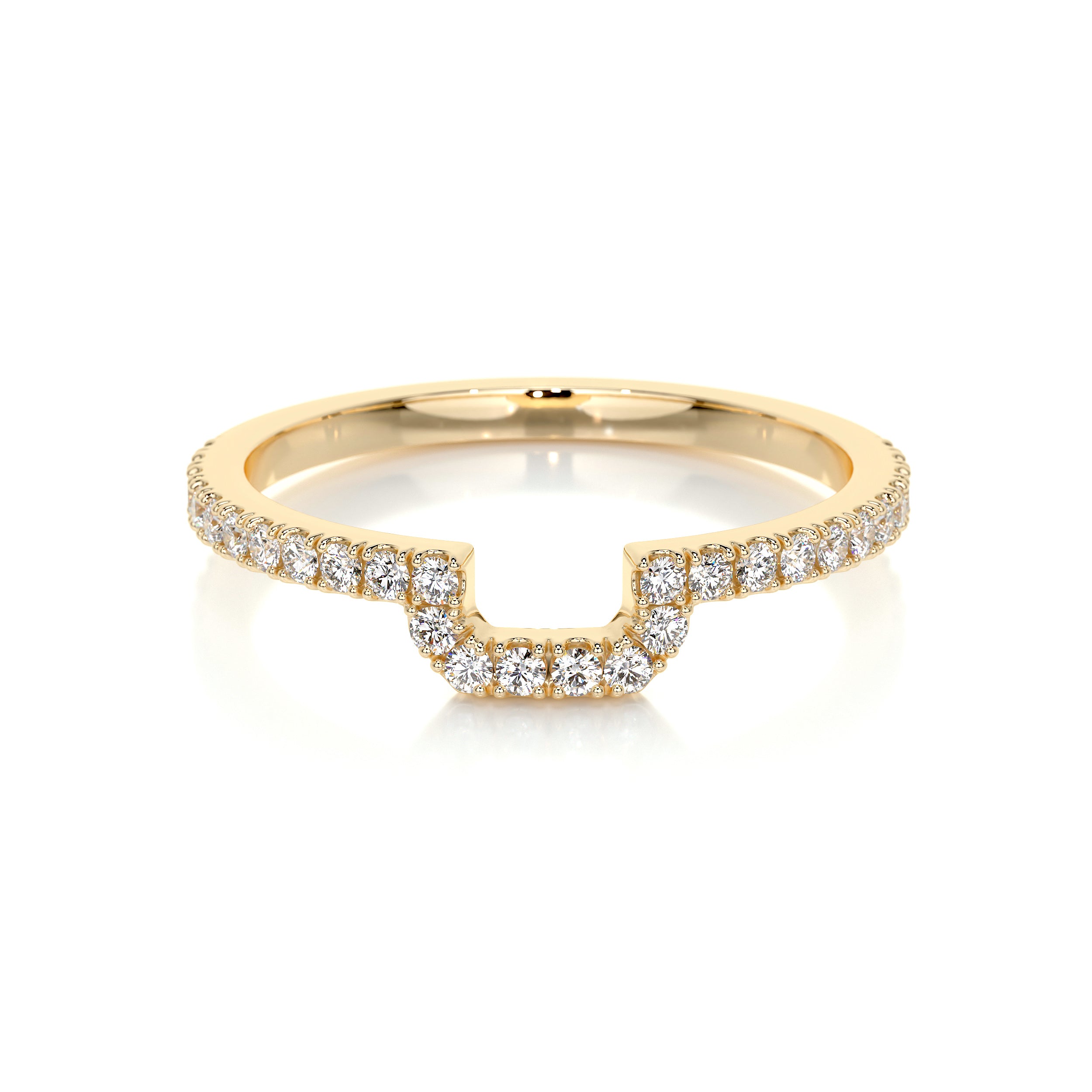 Luna Lab Grown Diamond Wedding Ring (0.30 Carat) -18K Yellow Gold、mySite、hinf8tx79