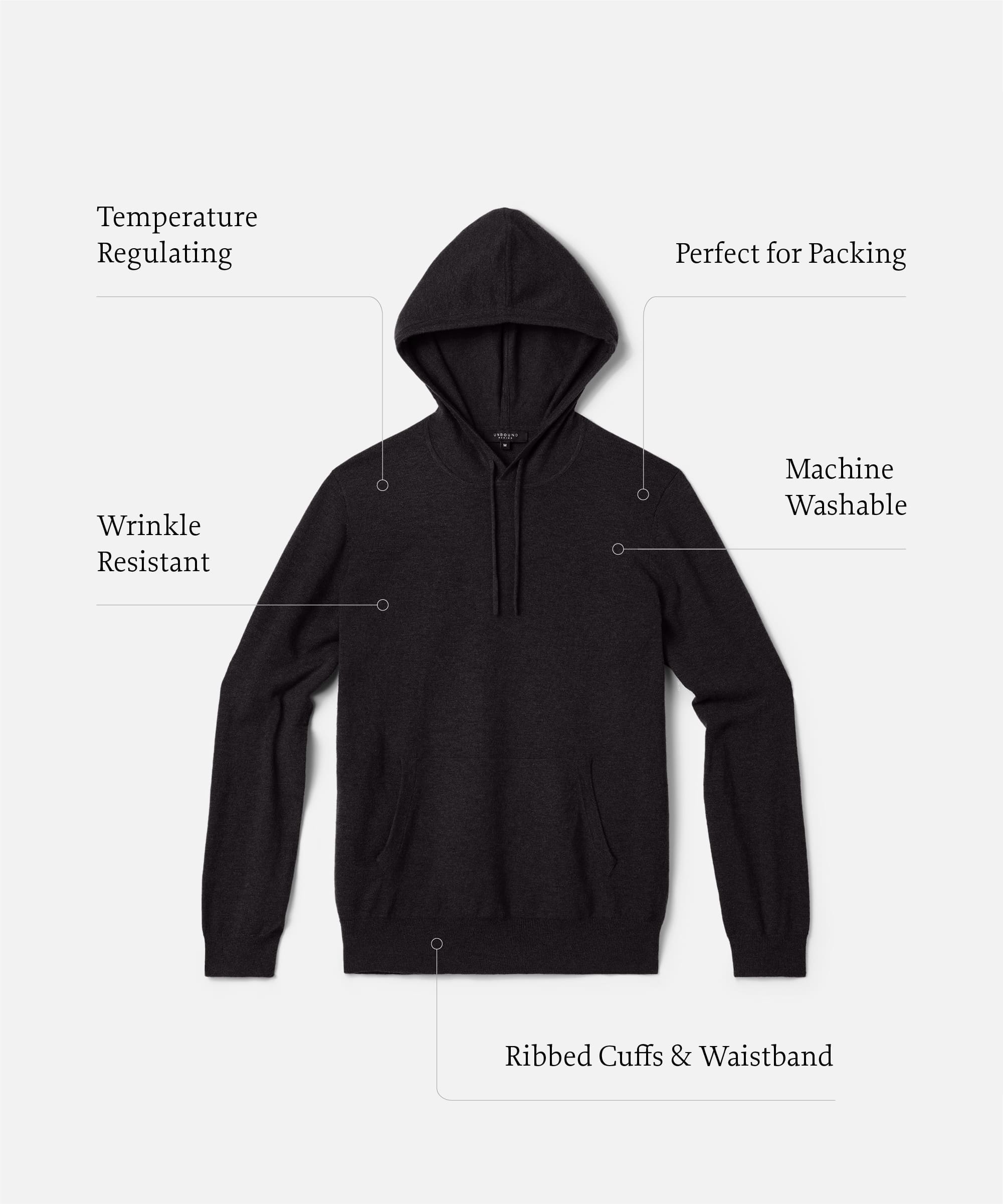 Men's Merino Cashmere Hoodie、mySite、noshort