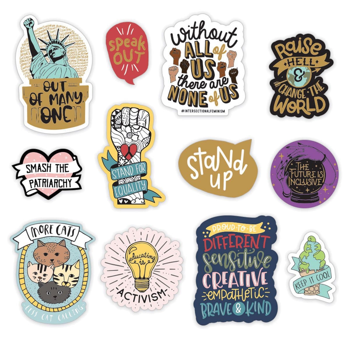  Die Cut Scrapbook Stickers - Hustle for Justice、mySite、ghnorth