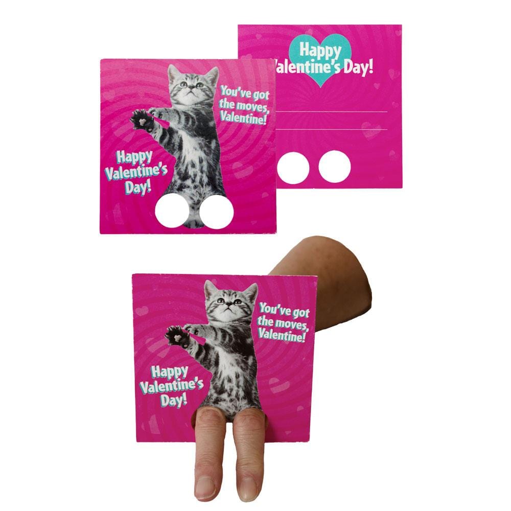  Valentine Cards Set - Dancing Animals Finger Puppets、mySite、ghnorth