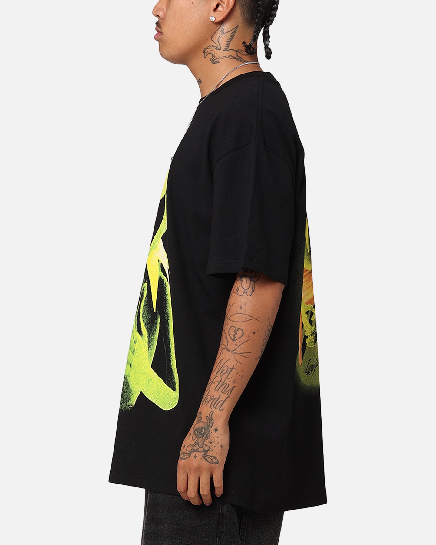 American Thrift Disney The Muppets Kermit Heavy T-Shirt Black、mySite、zt4zffjzw