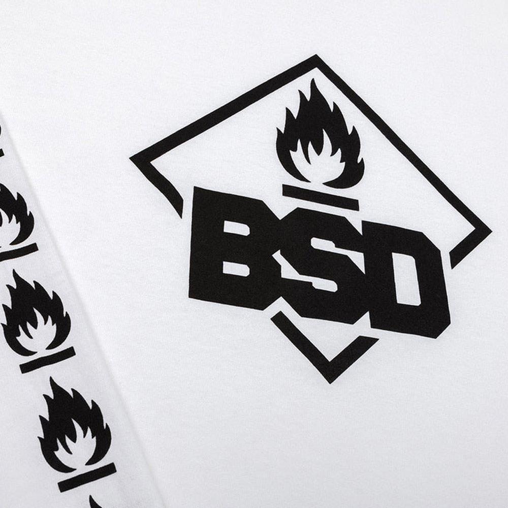  BSD Roastin Long Sleeve T-shirt - White、mySite、merchandisen