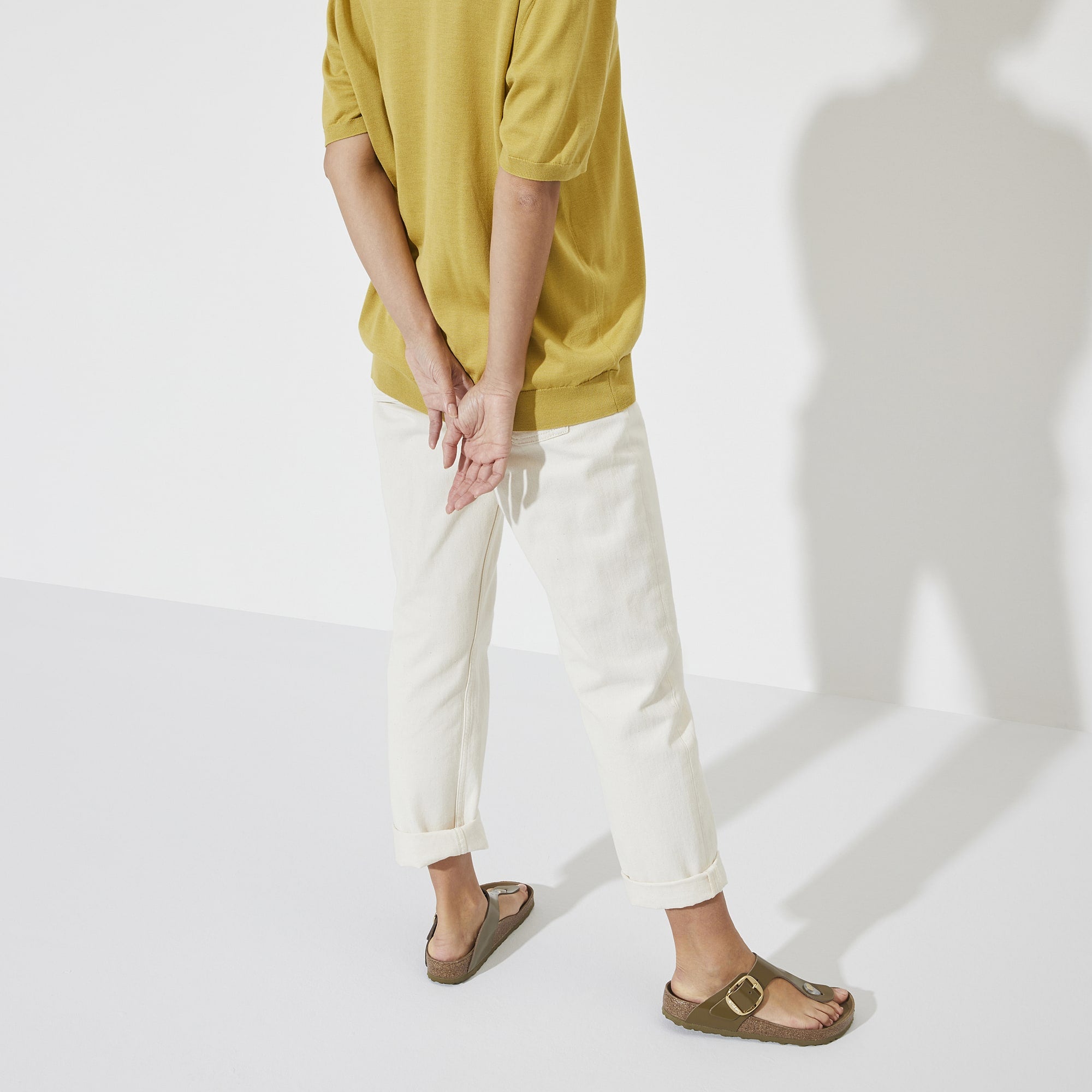 Gizeh Big Buckle Natural Leather Patent、mySite、gtrtttuynbv