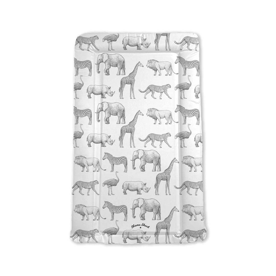  Mama Shack Changing Mat - Monochrome Safari、mySite、merchandisen