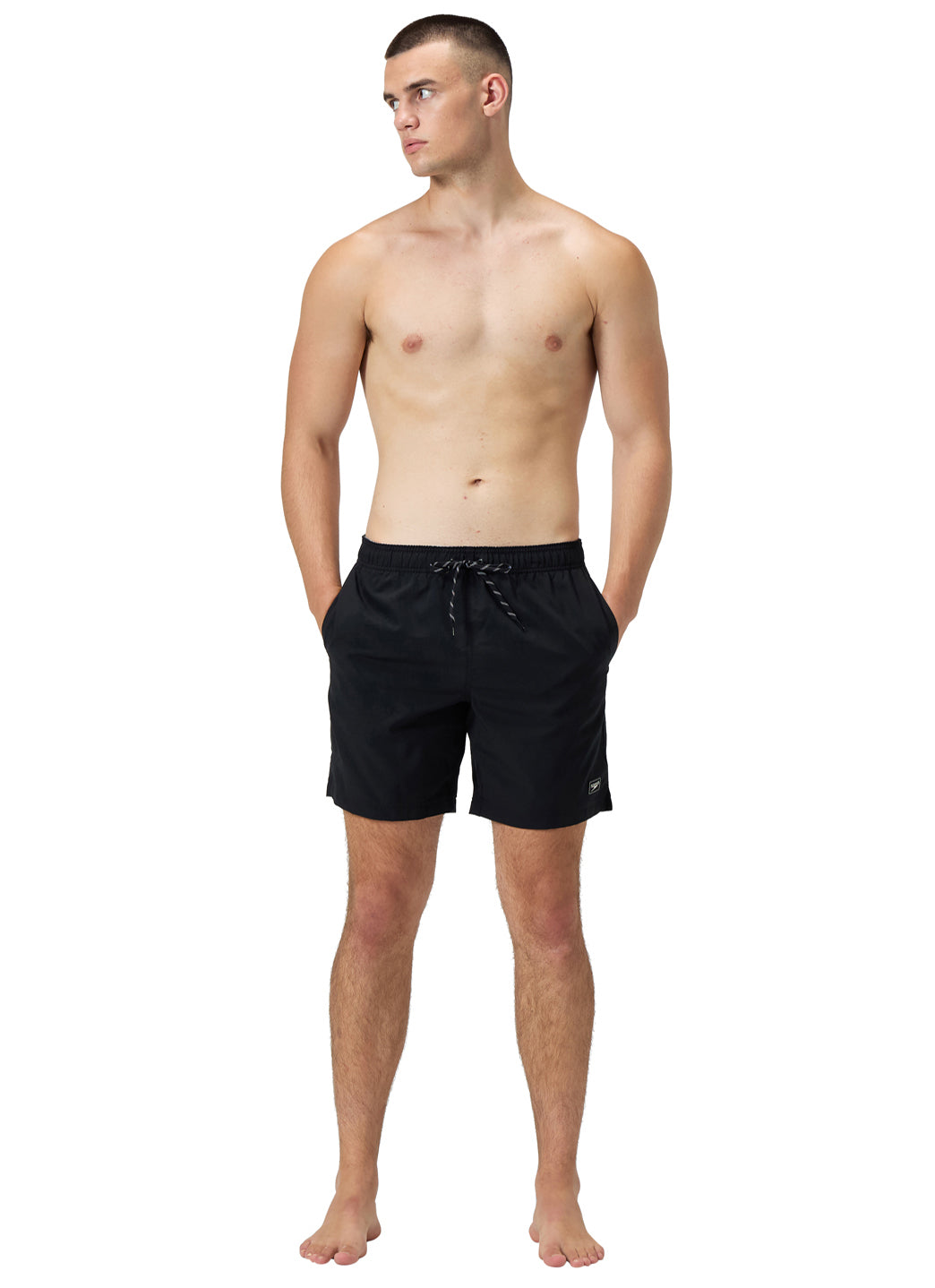 Speedo Men's Solid Redondo 18 Volley Swim Trunks、mySite、noshort