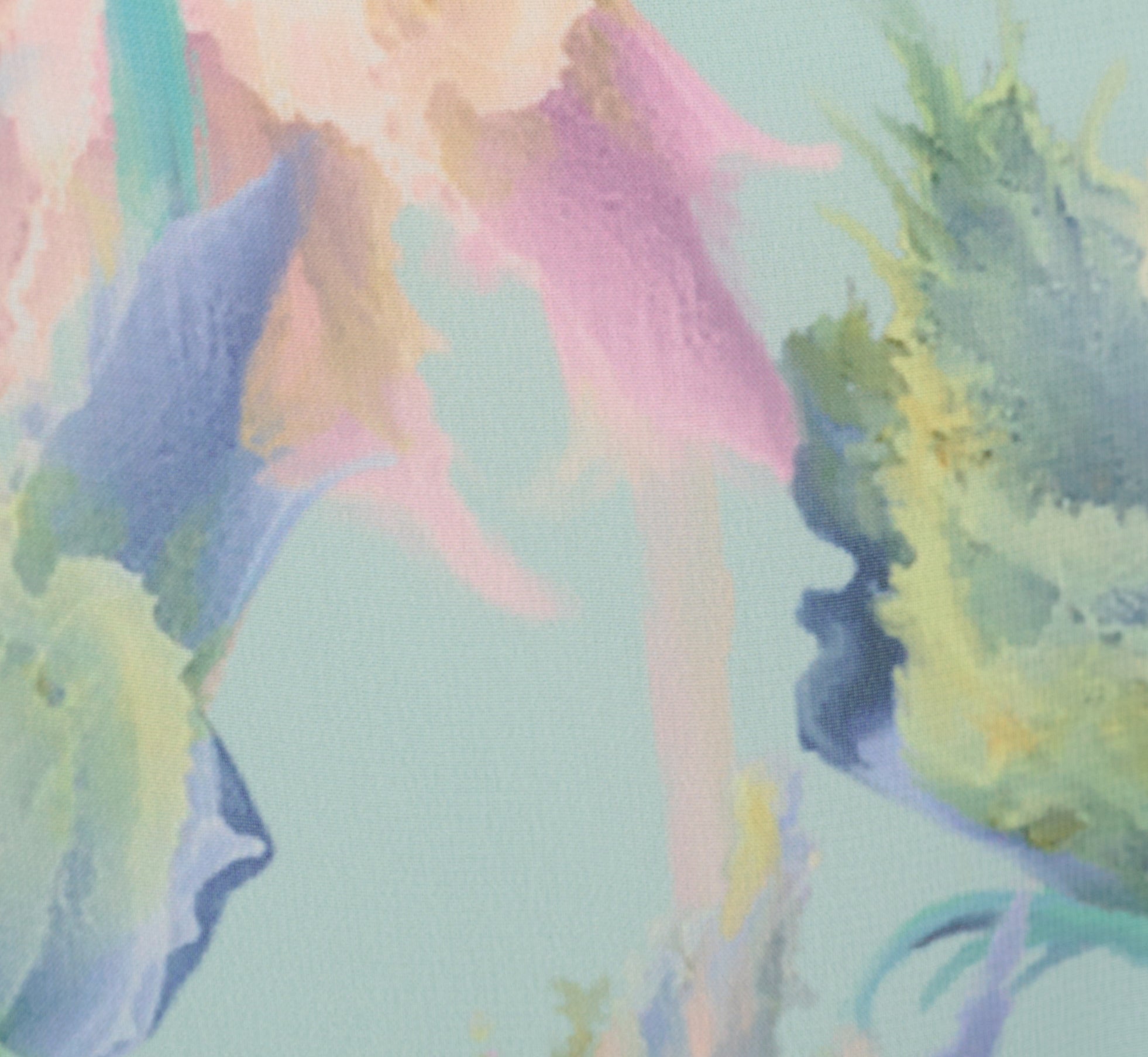 Sleeveless Floral Print High Low Maxi Dress With Ruffle Trim In Mint Multi、mySite、solidvoid