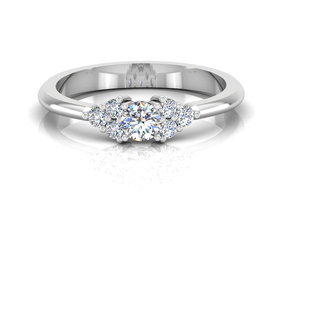 Round Cut Petite Moissanite Engagement Ring、mySite、hinf8tx79