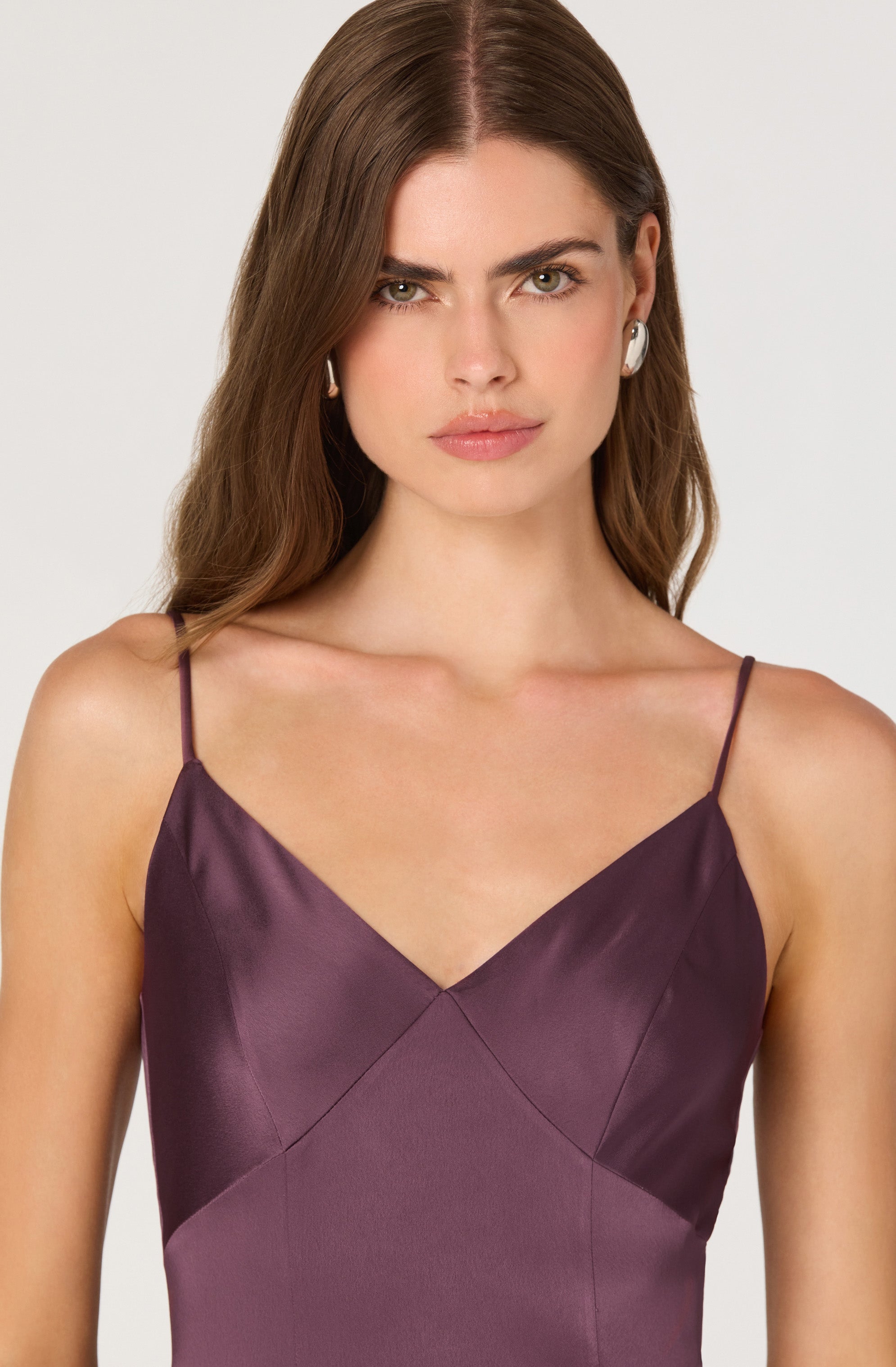 Pleated Drop Waist Maxi Dress、mySite、solidvoid