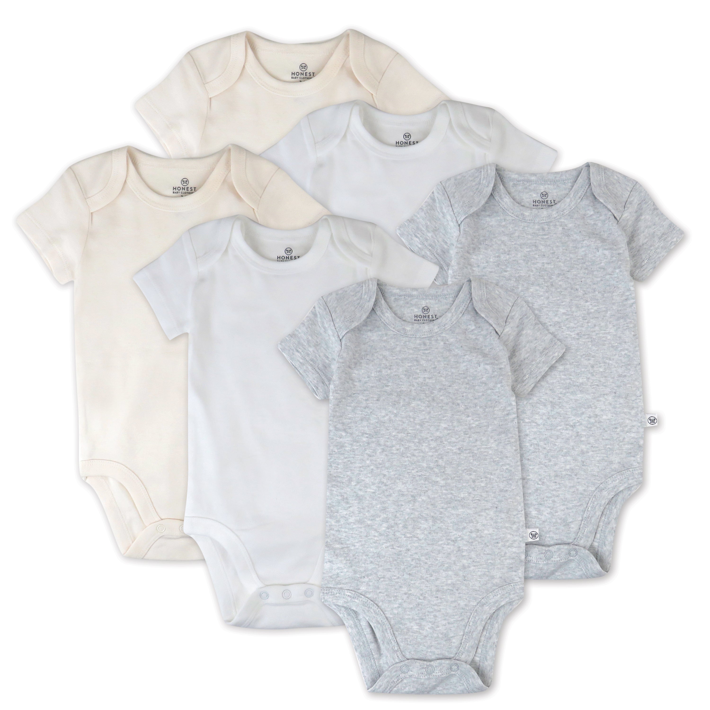  6-Pack Organic Cotton Short Sleeve Bodysuits、mySite、layawaytickets