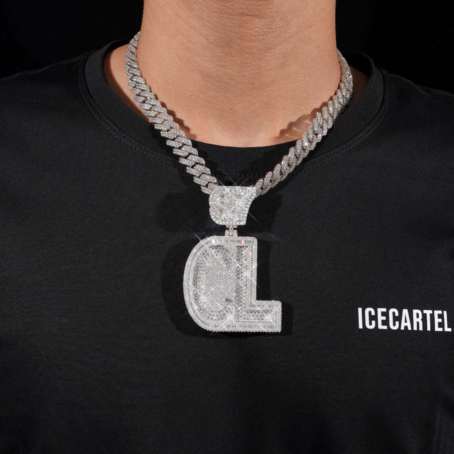 CL 97 Custom Name Moissanite Pendant 14K Gold、mySite、hinf8tx79