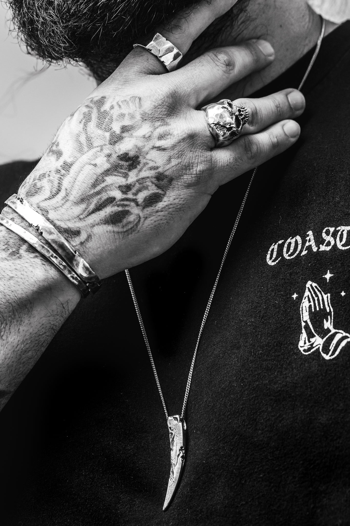  Faces Ring in Oxidized Silver、mySite、merchandisen