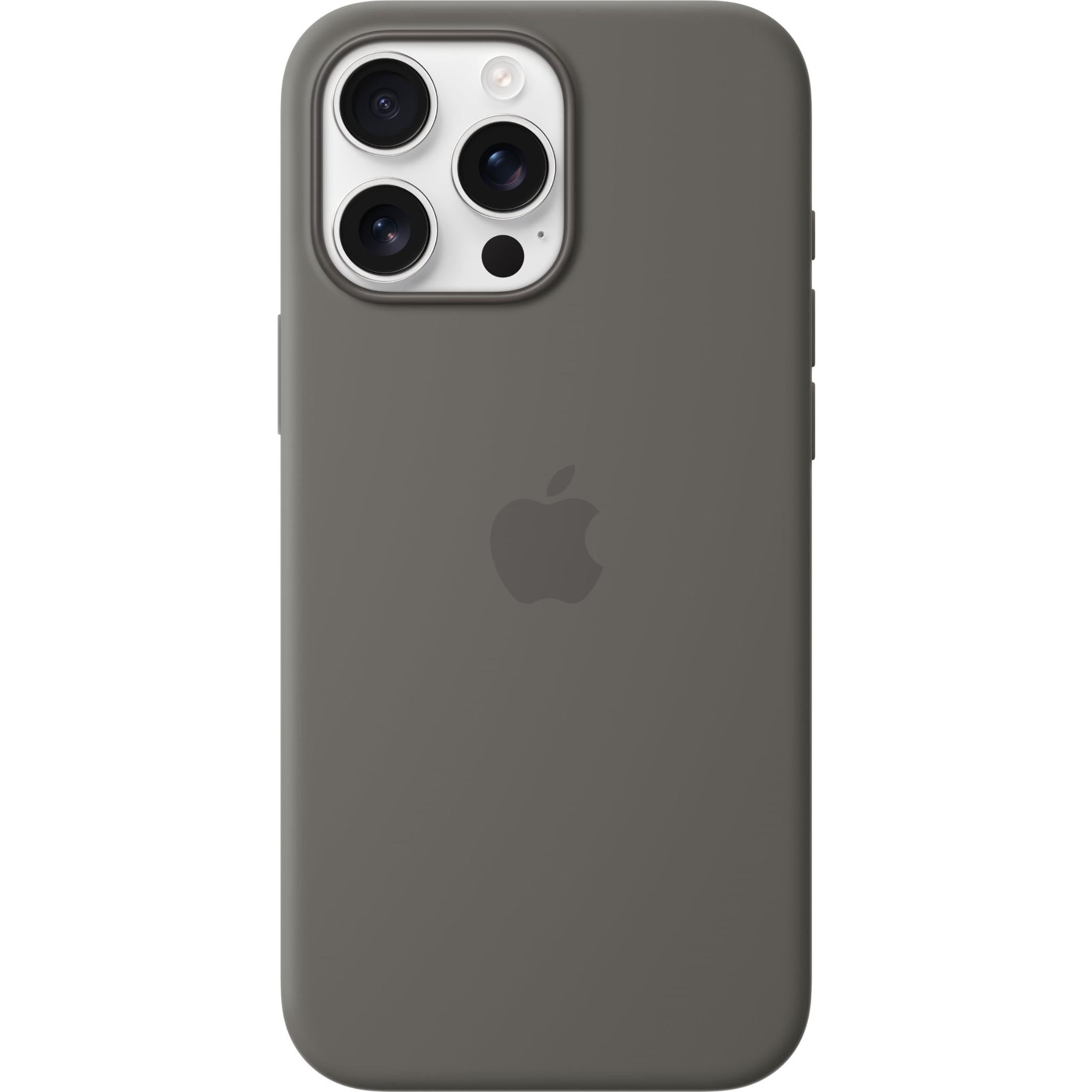 Apple iPhone16 Pro Max Silicone Case with MagSafe (Stone Grey)、mySite、camillekostekn