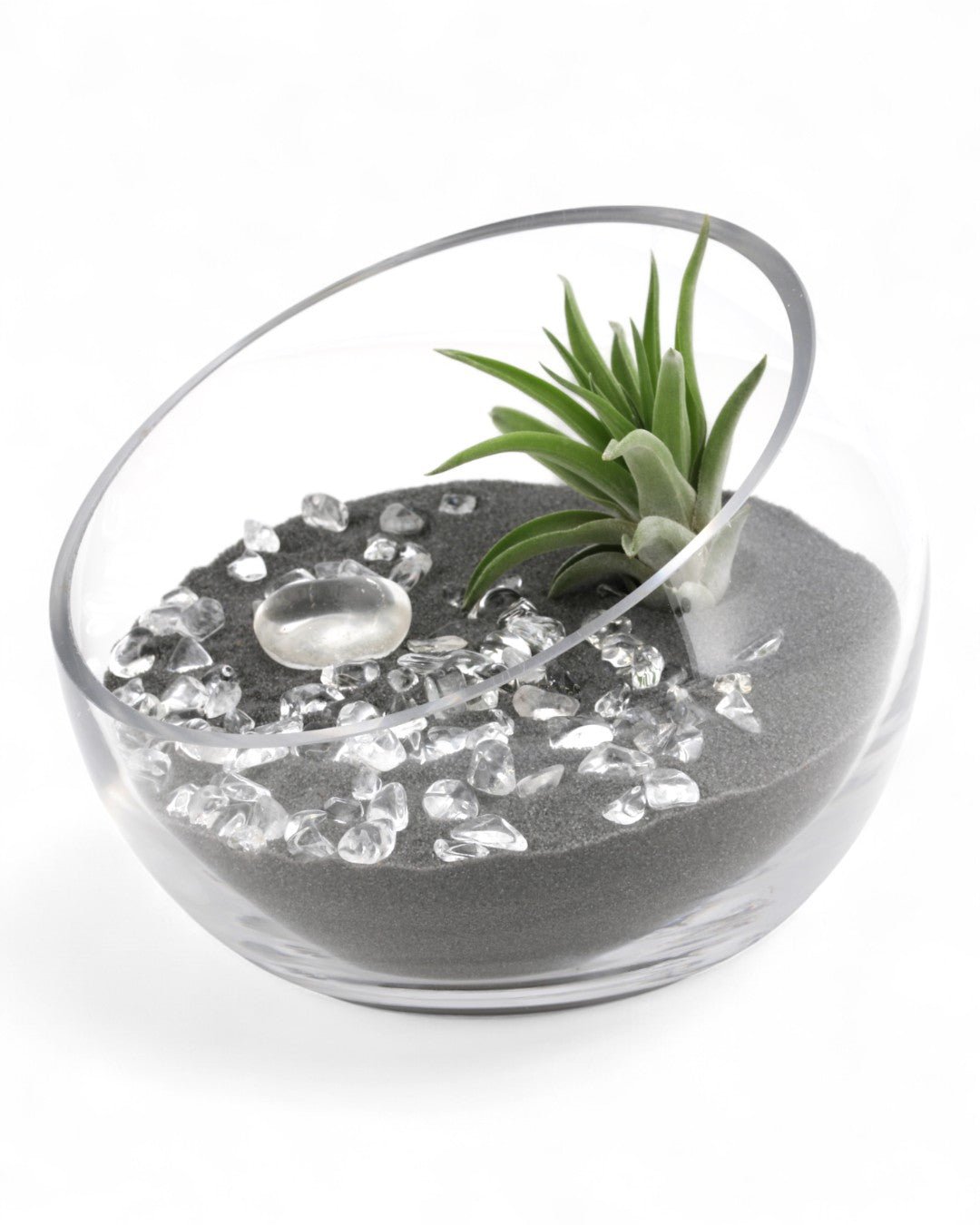 Clear Quartz Gemstone Crystal Terrarium、mySite、topwebapps