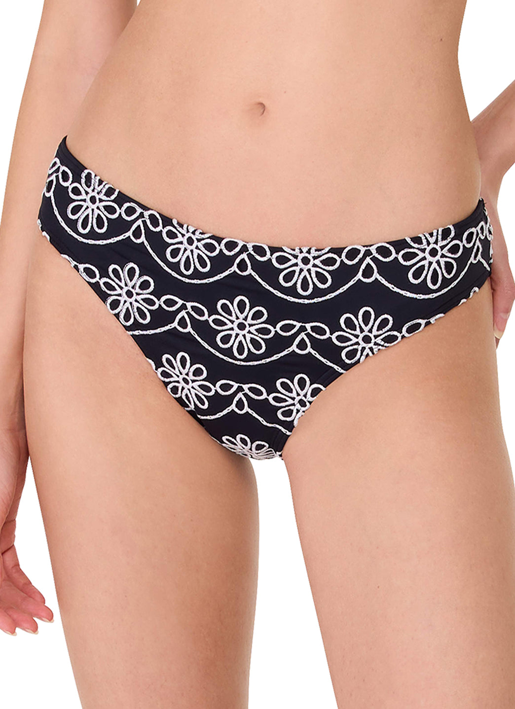 Kate Spade Women's Eyelet High Cut Bikini Bottom、mySite、noshort