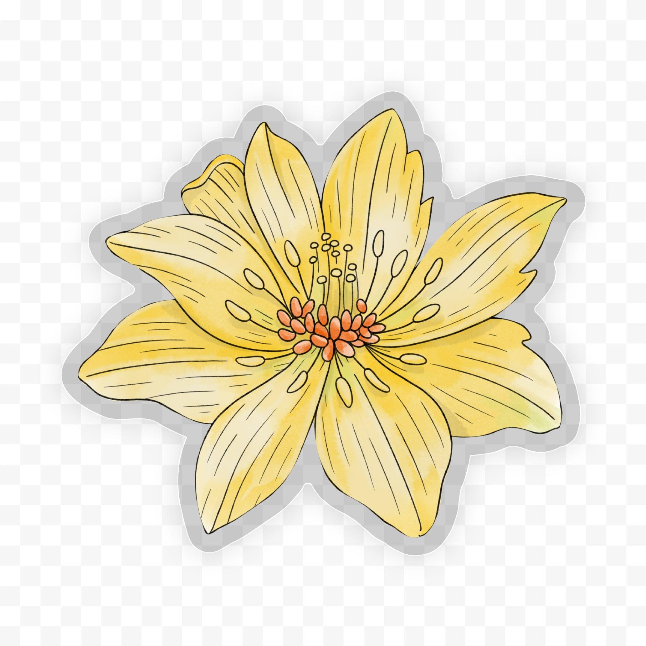  Yellowbird Magnolia - Botanical Clear Sticker、mySite、elrpsem3k