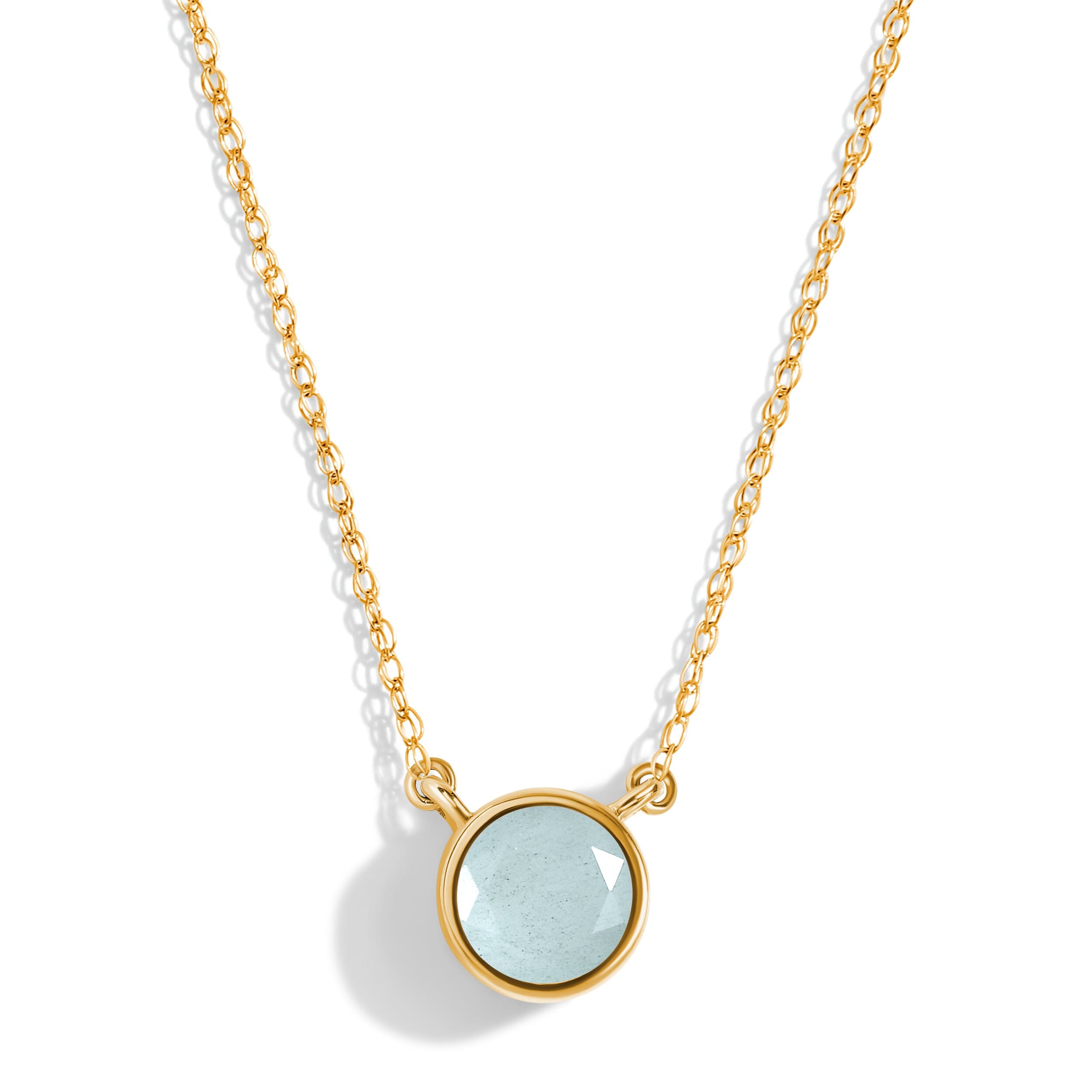 Aquamarine Necklace - Solitaire、mySite、hinf8tx79