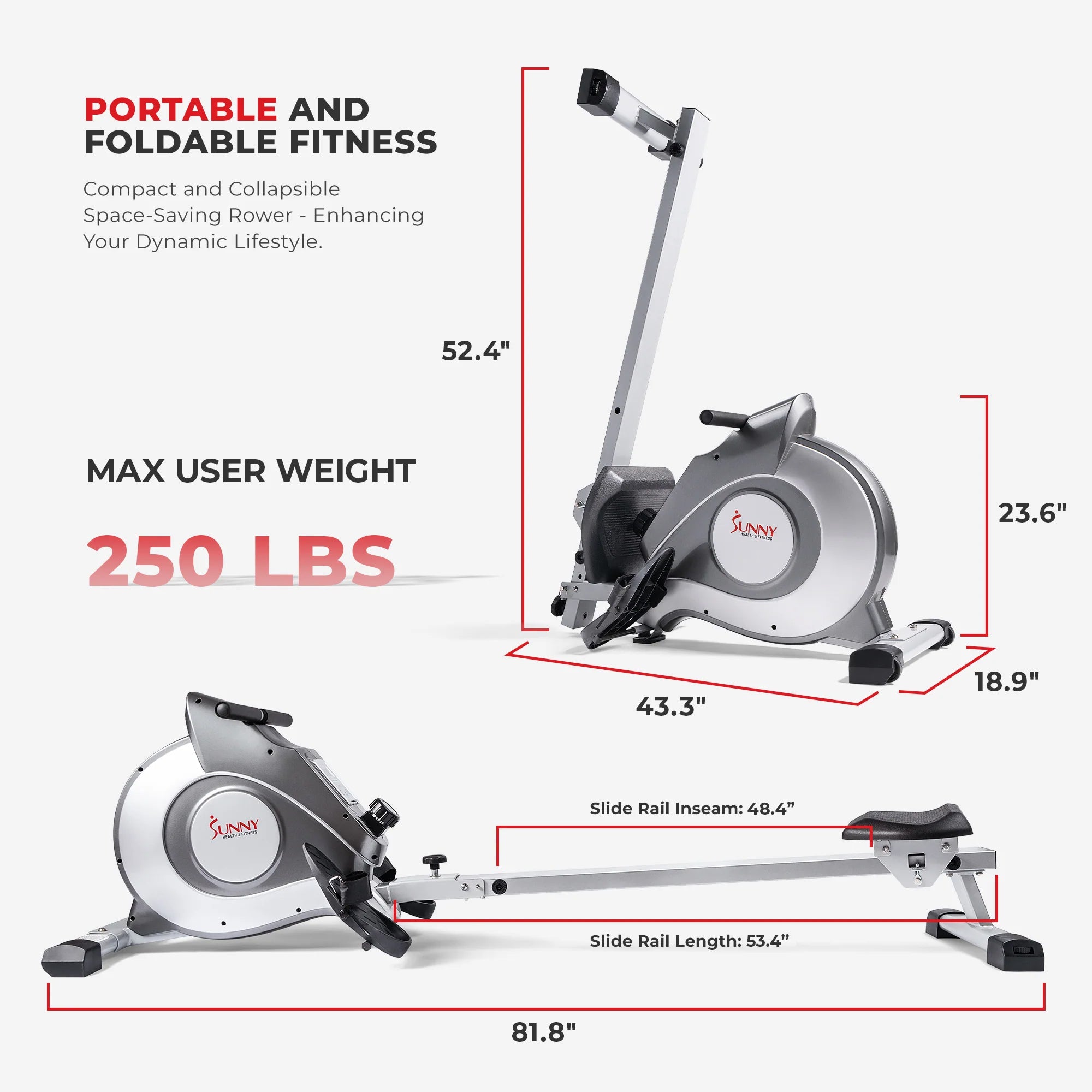  Magnetic Rowing Machine w/ LCD Monitor、mySite、ghnorth